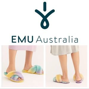 🆕💜💛EMU AUSTRALIA SHEEPSKIN SLIDES💜💛🆕